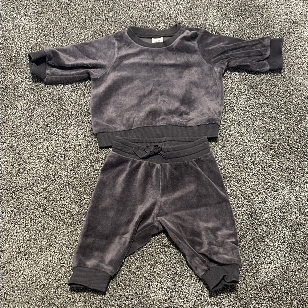H&M Kids Matching Set in Dark Gray